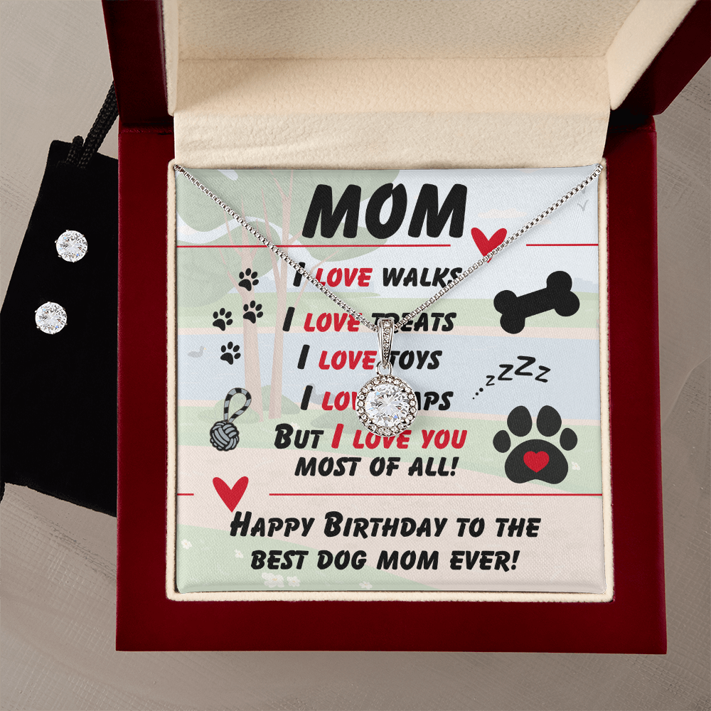 Mom - I love walks - Eternal Hope Necklace & Earring Set
