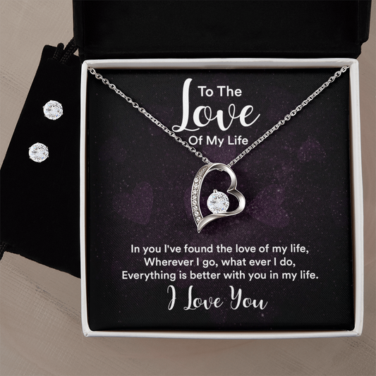 To love - In you - Forever Love Necklace & Earring Set