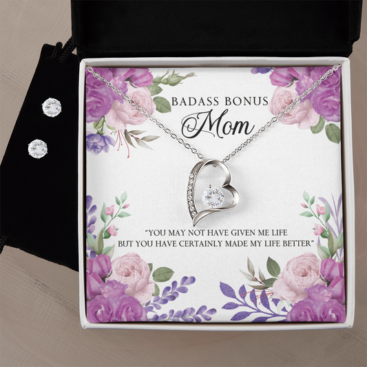 To Mom - You may not have - Forever Love Necklace & Earring Set