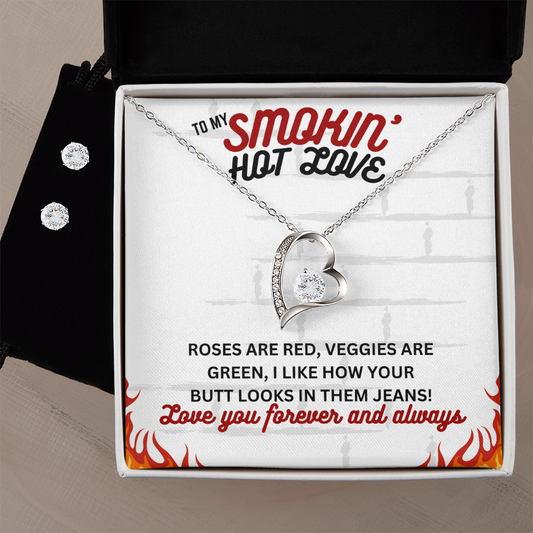 Love - You're my lobster - Forever Love Necklace & Earring Set