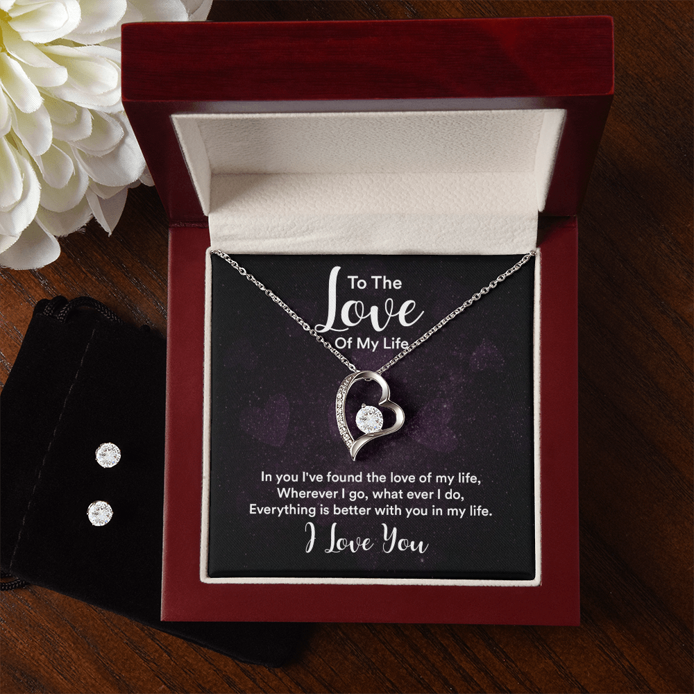 To love - In you - Forever Love Necklace & Earring Set