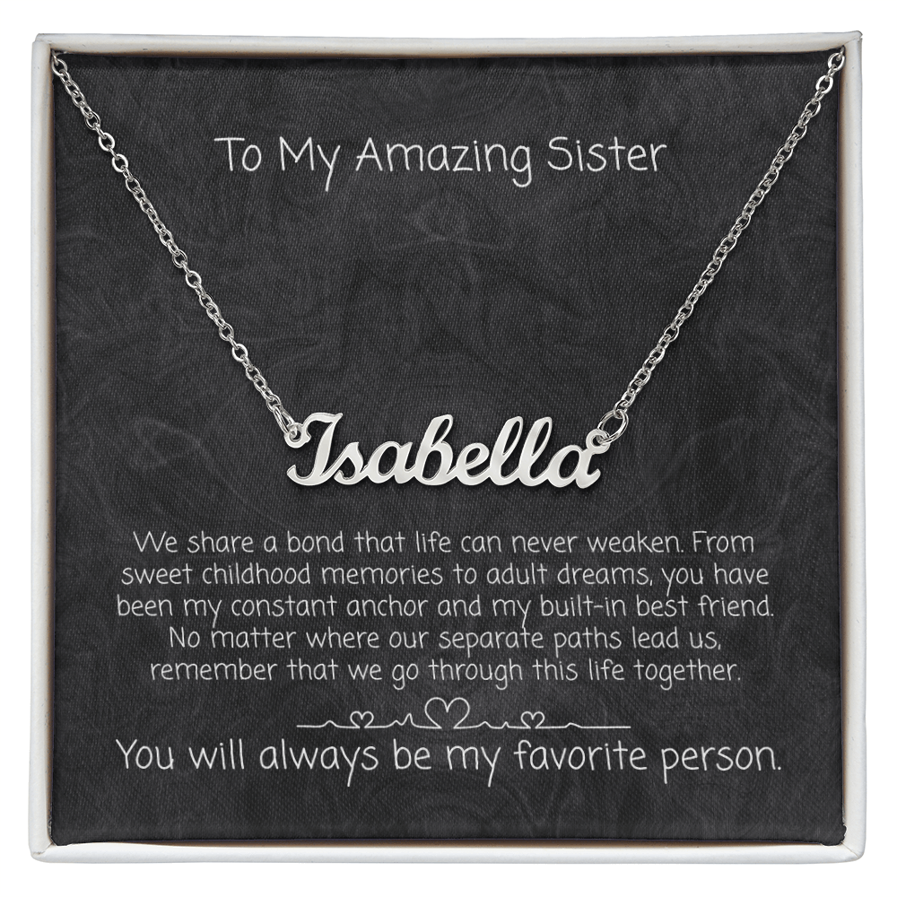 The "Unbreakable Sisterhood" Custom Name Necklace