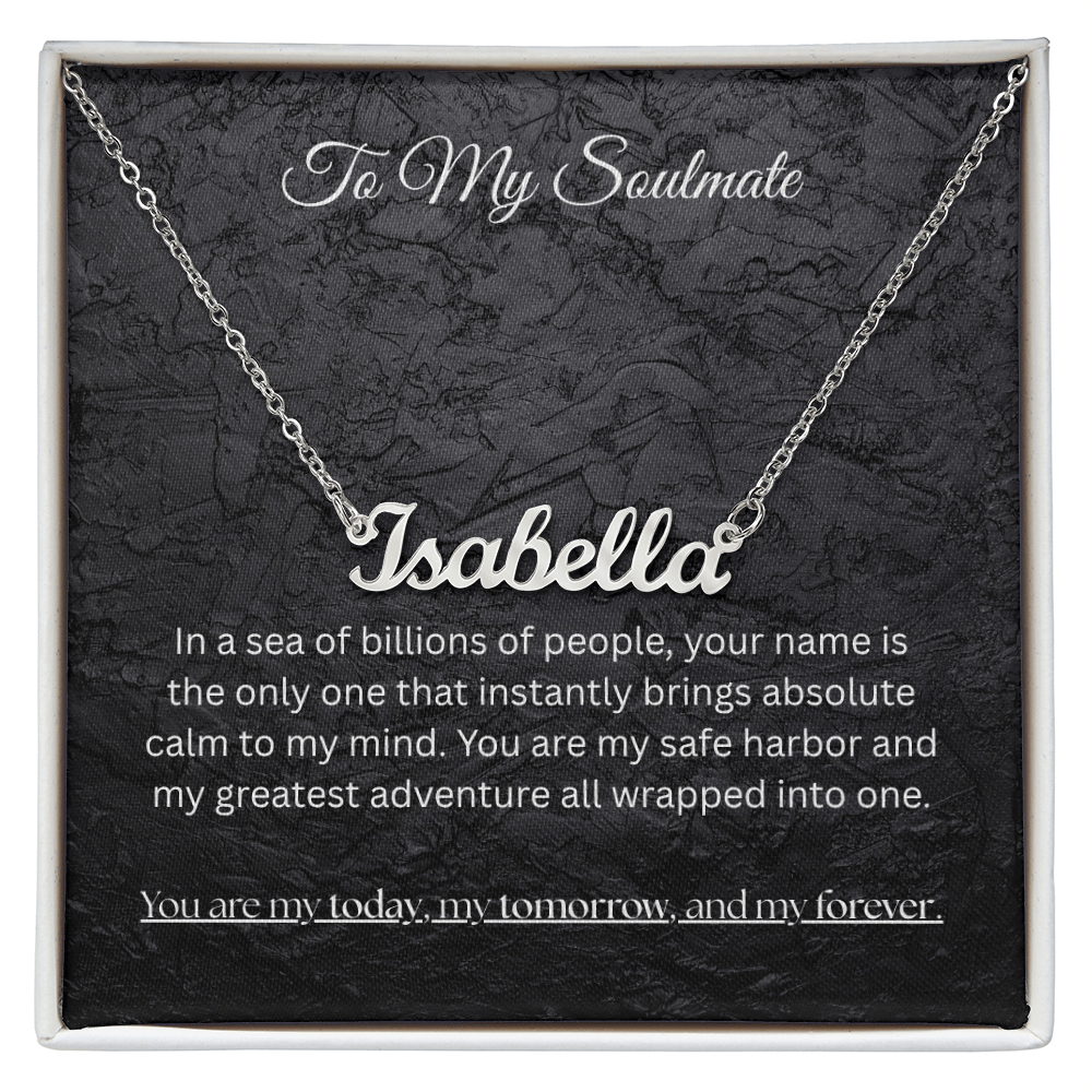 The "Eternal Soulmate" Personalized Name Necklace