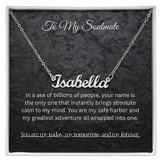 The "Eternal Soulmate" Personalized Name Necklace