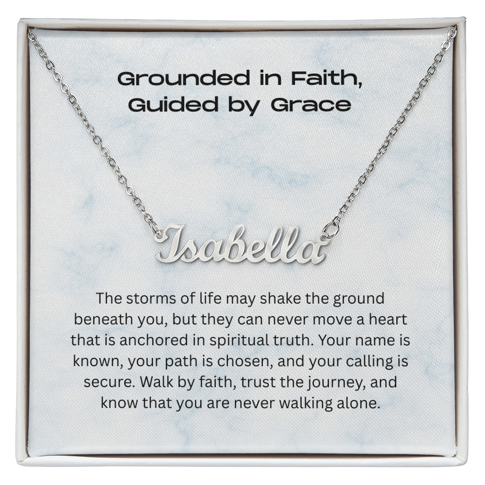 The "Walk by Faith" Personalized Identity Necklace