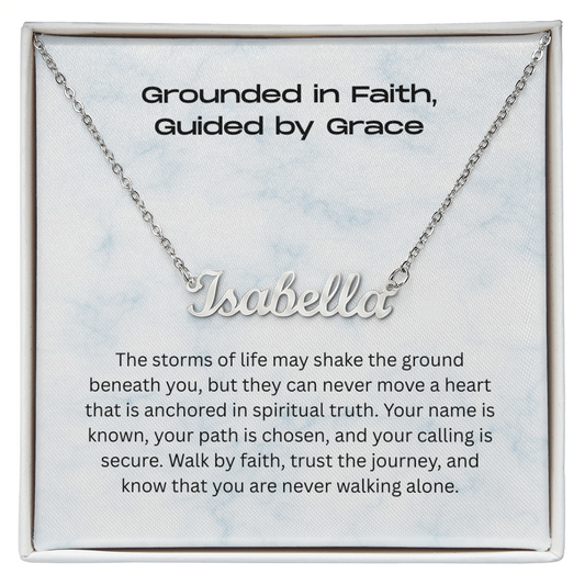 The "Walk by Faith" Personalized Identity Necklace