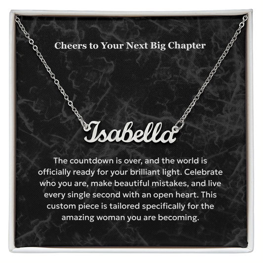 The "Sweet 16 Milestone" Custom Name Necklace