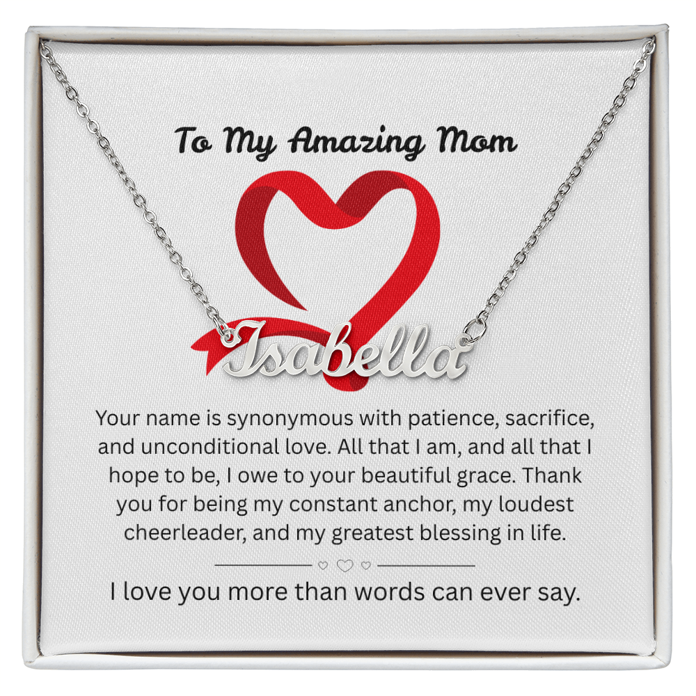 The "Ultimate Thank-You" Mother's Name Necklace