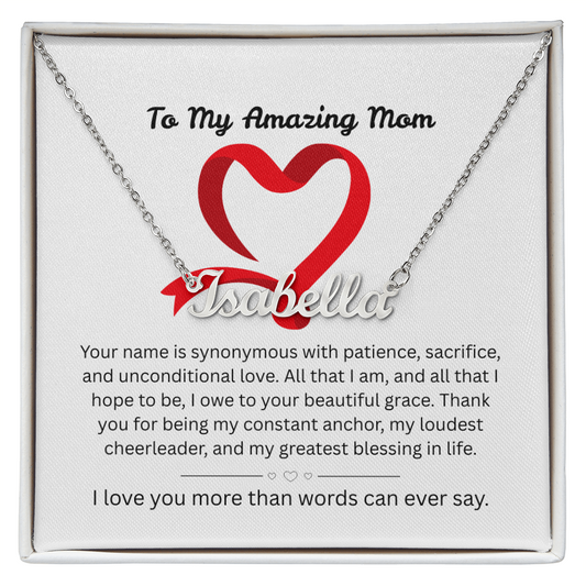 The "Ultimate Thank-You" Mother's Name Necklace