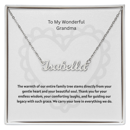 The "Mimi's Legacy" Personalized Name Necklace