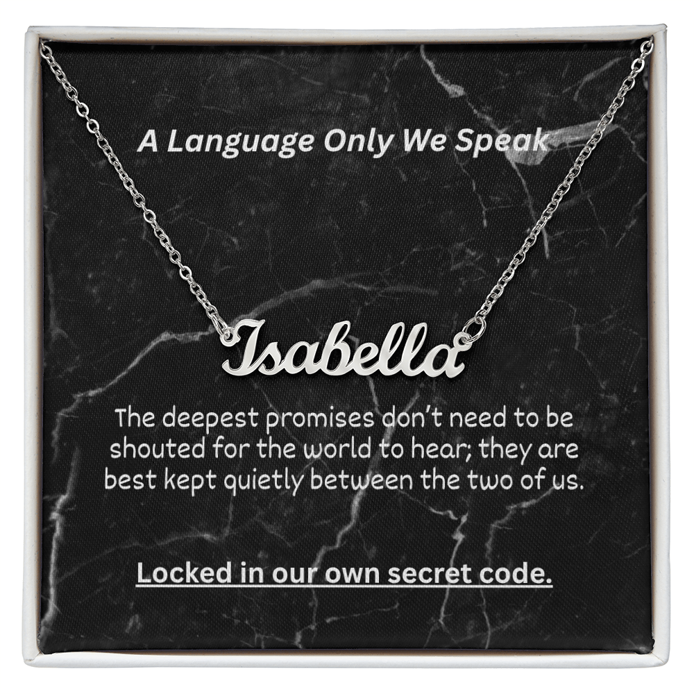 The "Hidden Meaning" Custom Initial Nameplate