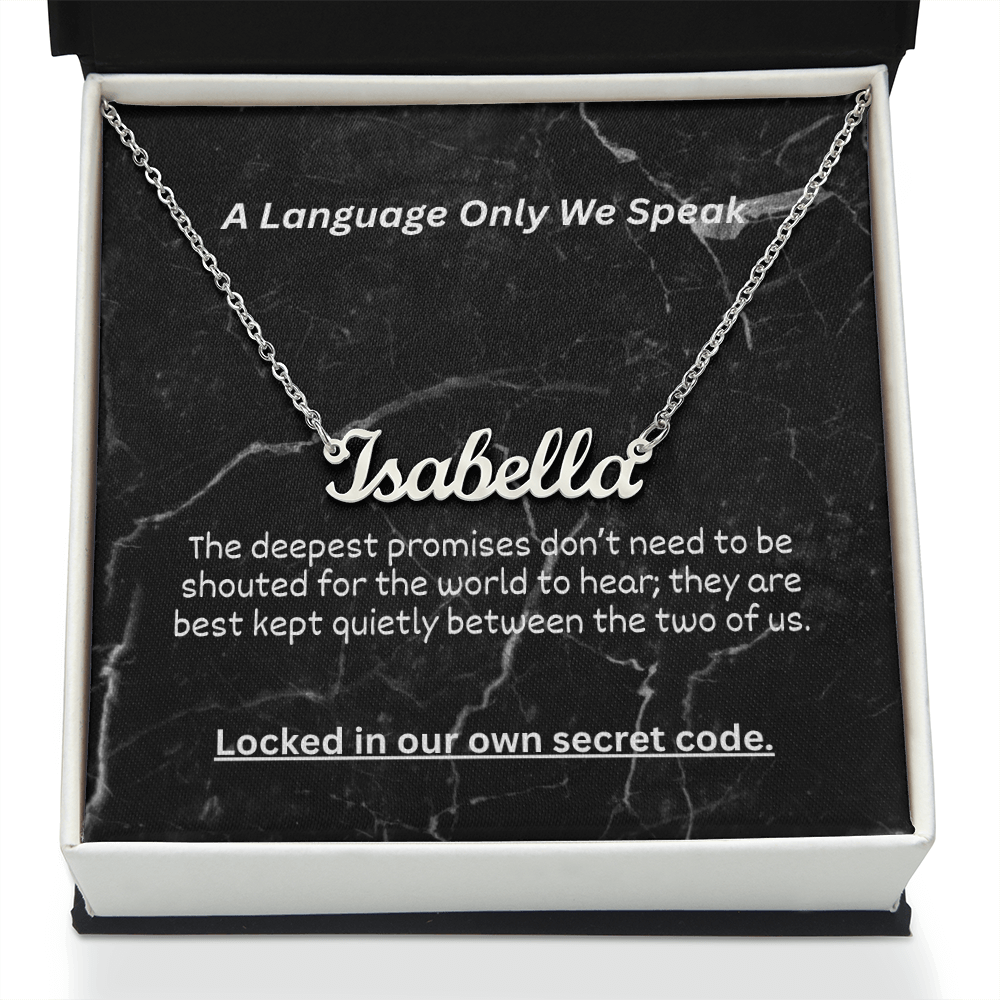 The "Hidden Meaning" Custom Initial Nameplate