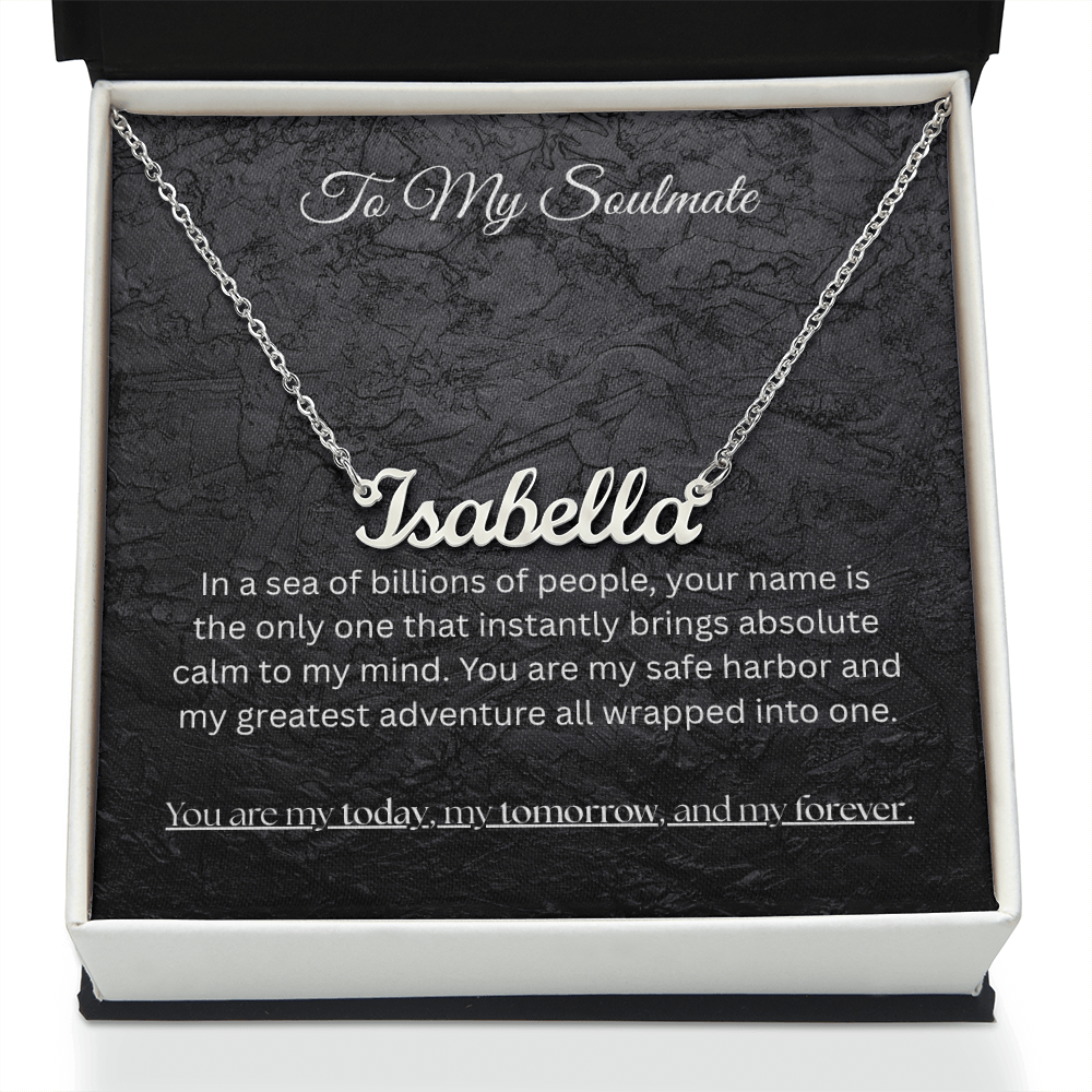 The "Eternal Soulmate" Personalized Name Necklace