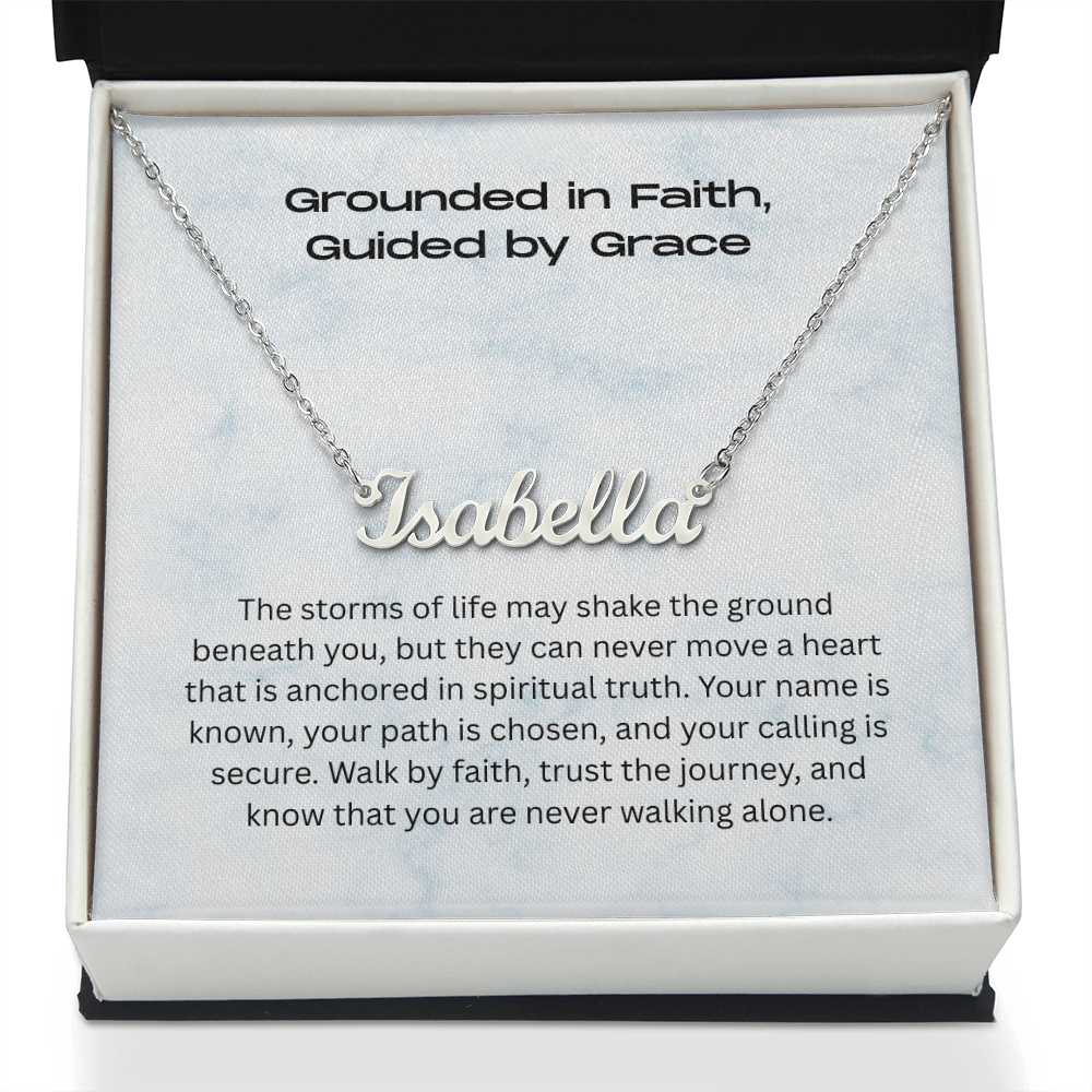 The "Walk by Faith" Personalized Identity Necklace