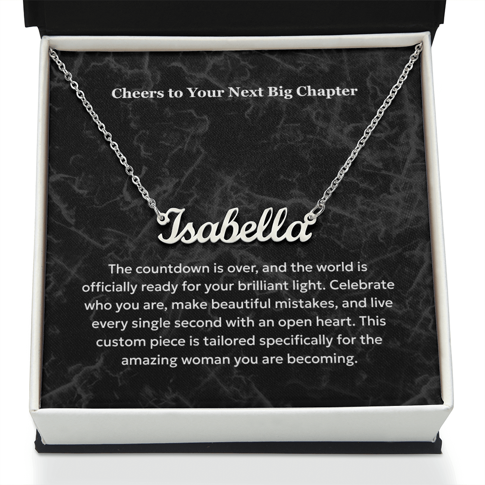 The "Sweet 16 Milestone" Custom Name Necklace