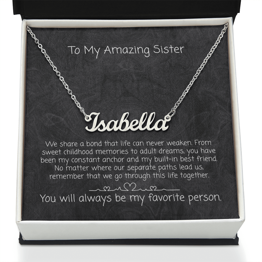 The "Unbreakable Sisterhood" Custom Name Necklace