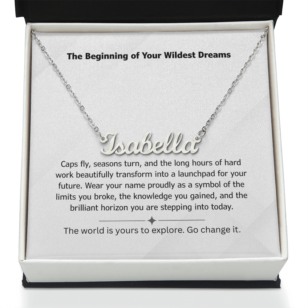 The "Graduation Launchpad" Personalized Nameplate