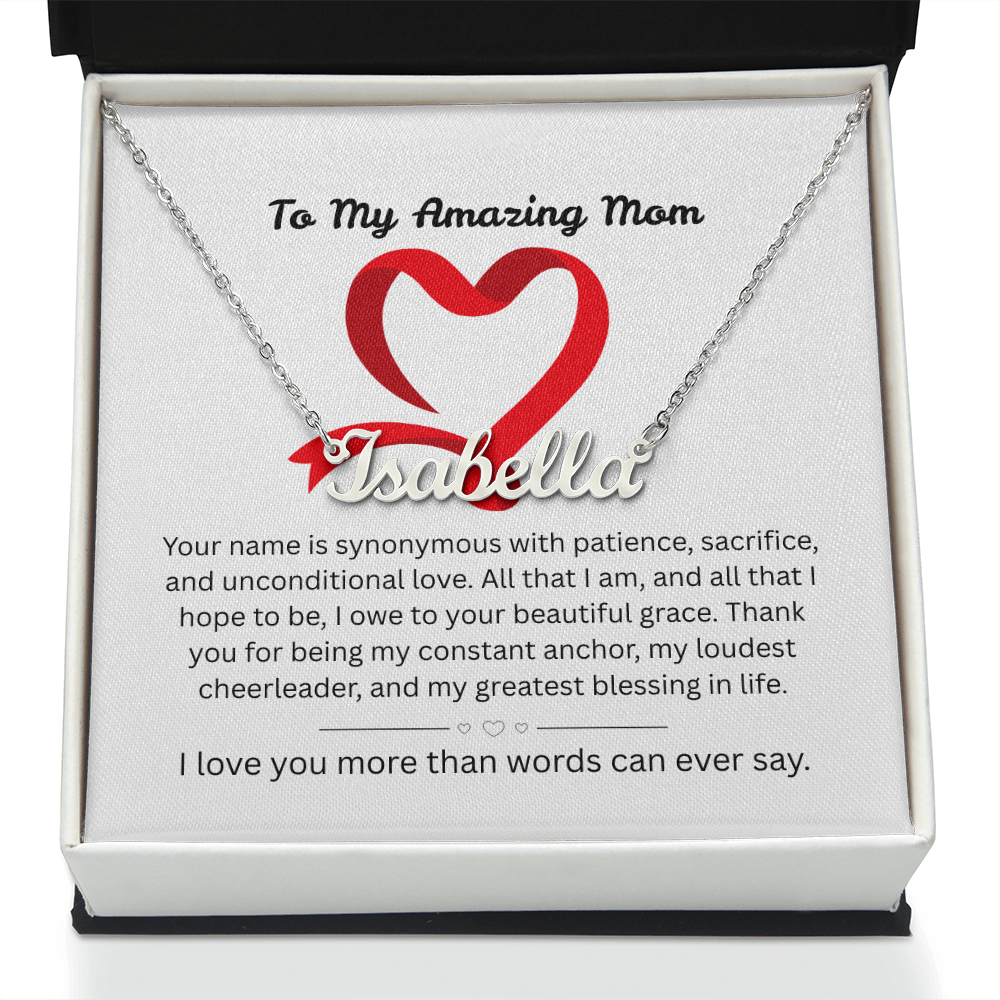 The "Ultimate Thank-You" Mother's Name Necklace