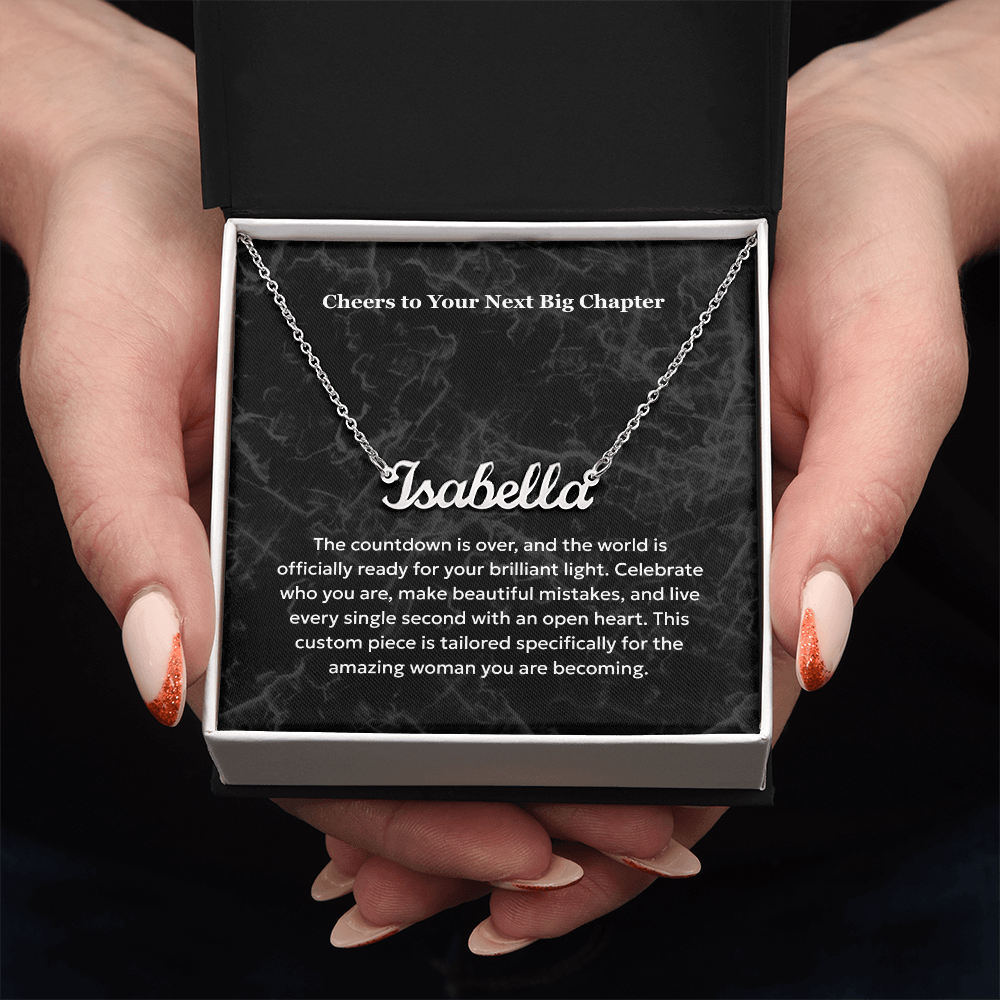 The "Sweet 16 Milestone" Custom Name Necklace