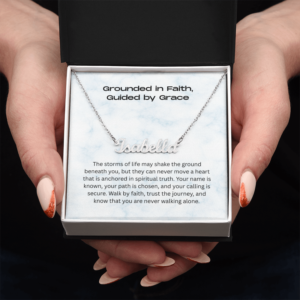 The "Walk by Faith" Personalized Identity Necklace