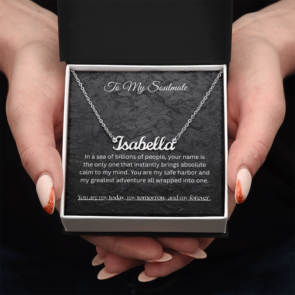The "Eternal Soulmate" Personalized Name Necklace