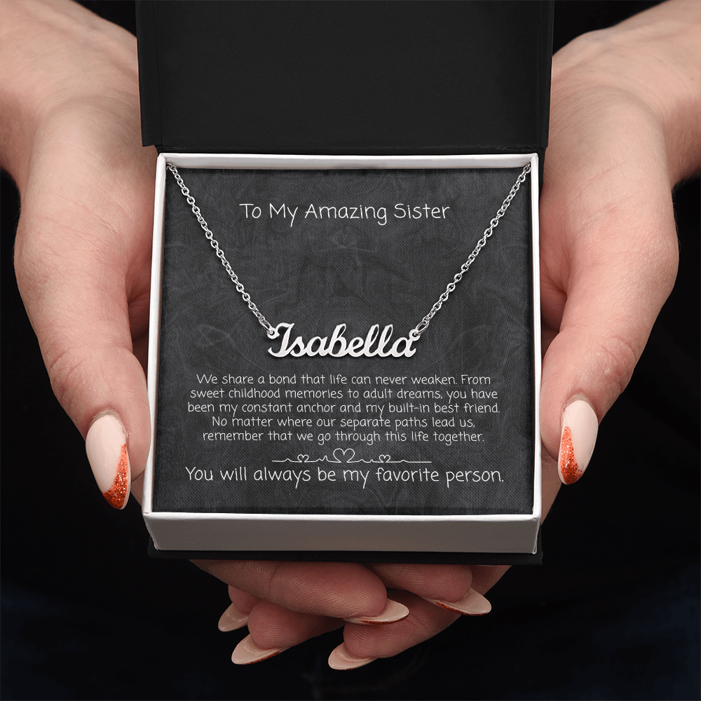 The "Unbreakable Sisterhood" Custom Name Necklace
