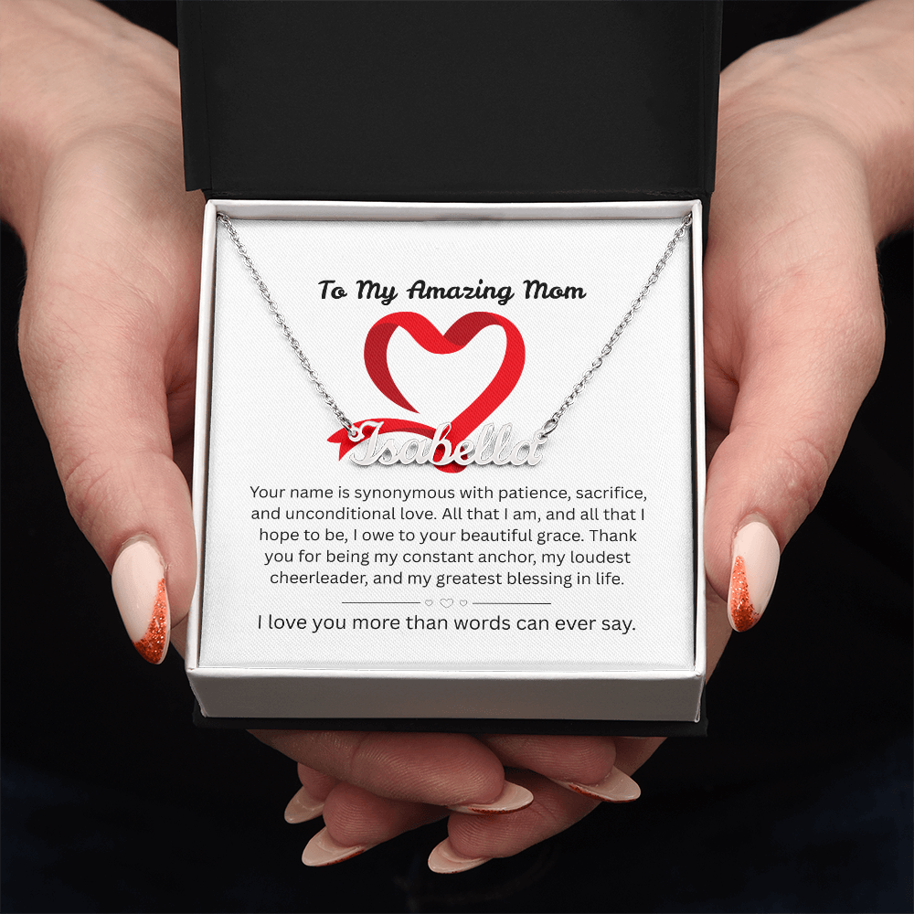 The "Ultimate Thank-You" Mother's Name Necklace