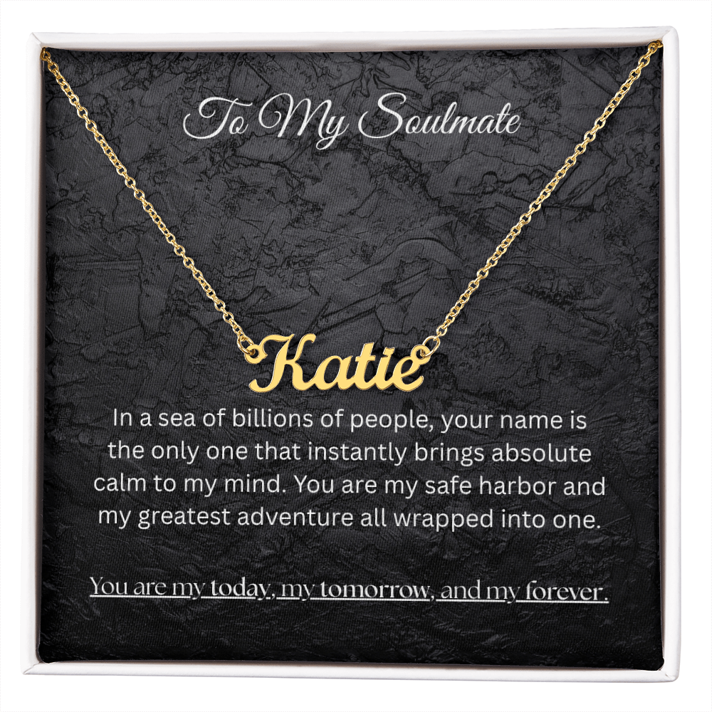 The "Eternal Soulmate" Personalized Name Necklace