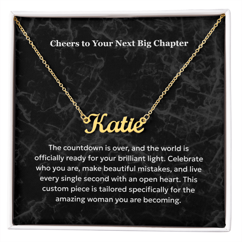 The "Sweet 16 Milestone" Custom Name Necklace