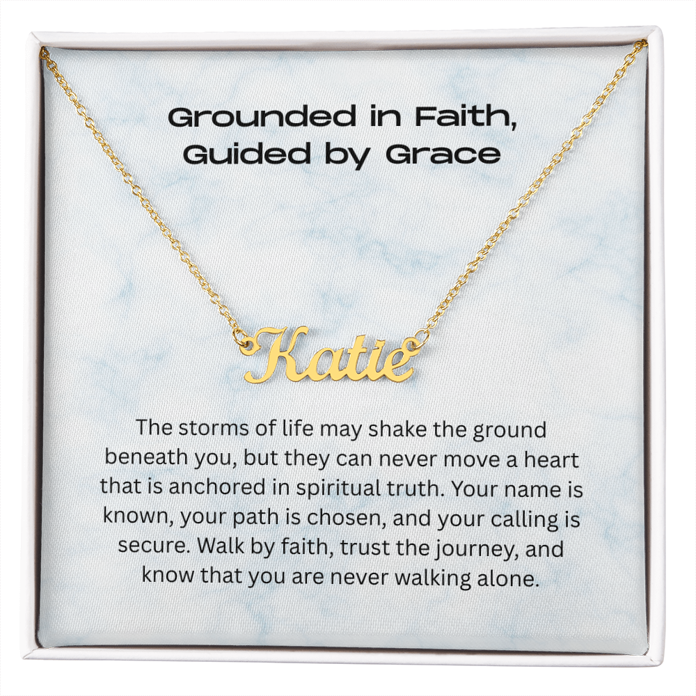 The "Walk by Faith" Personalized Identity Necklace