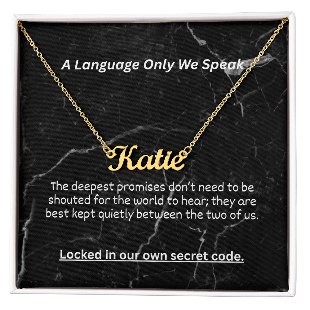 The "Hidden Meaning" Custom Initial Nameplate