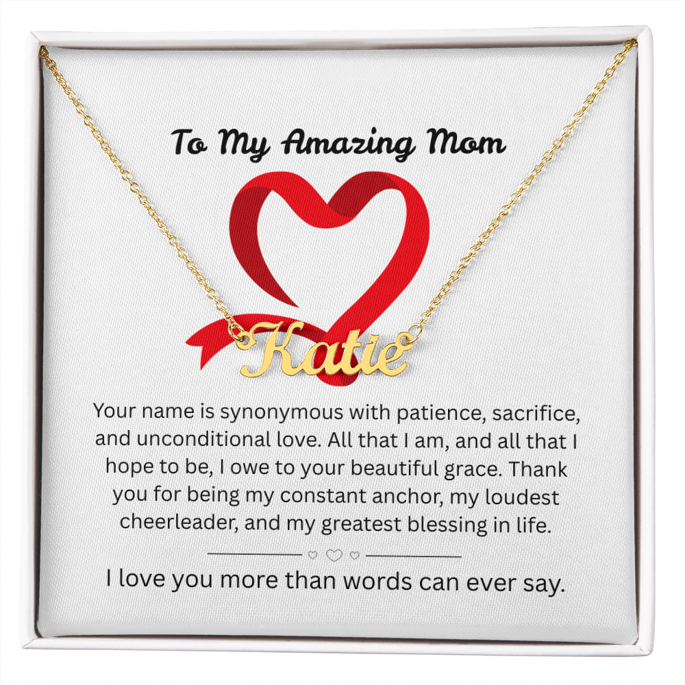 The "Ultimate Thank-You" Mother's Name Necklace