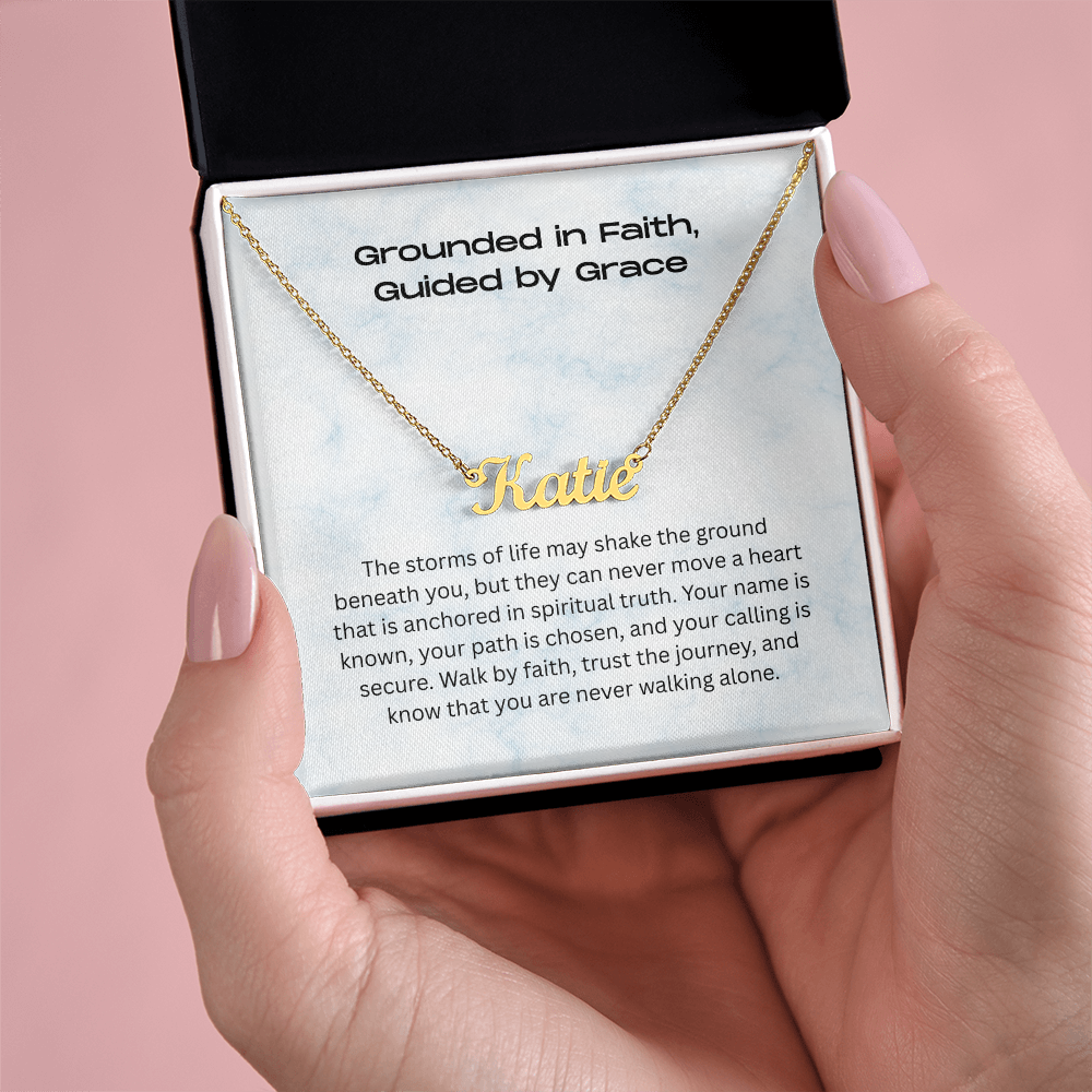 The "Walk by Faith" Personalized Identity Necklace