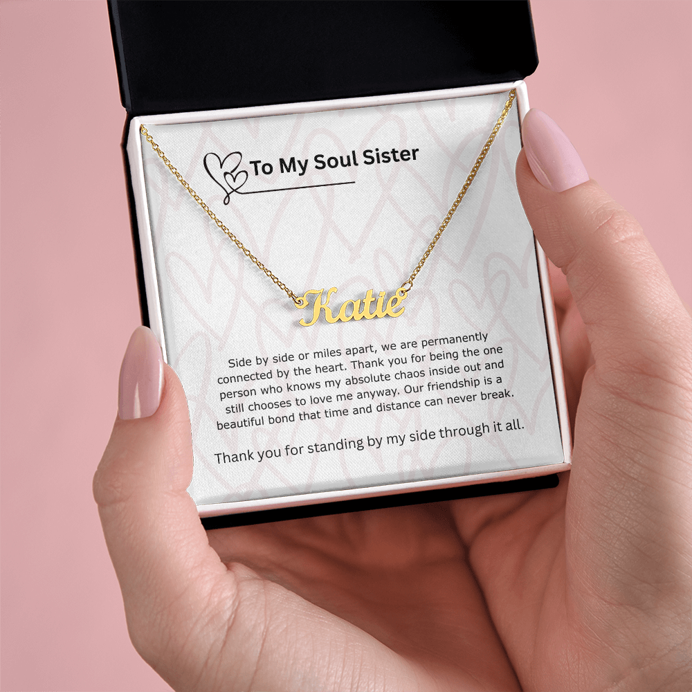 The "Best Friend Soul Sister" Custom Nameplate