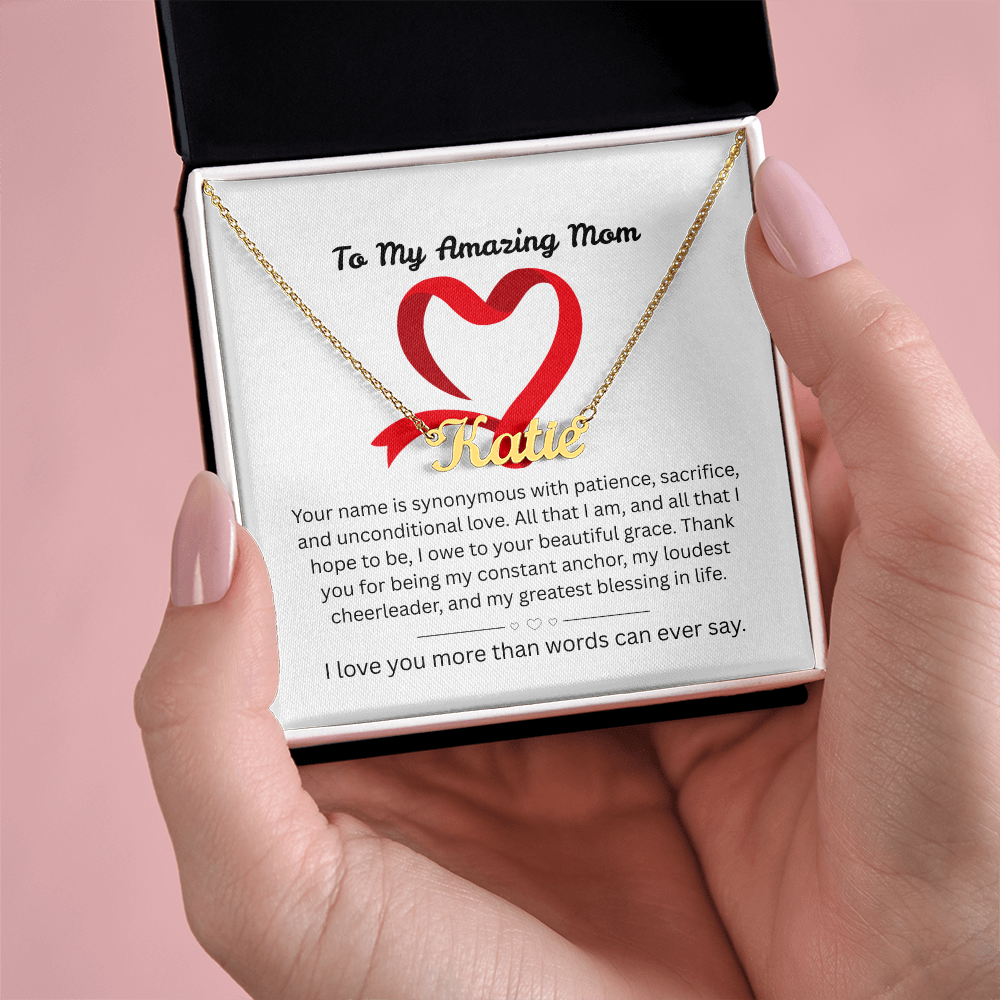 The "Ultimate Thank-You" Mother's Name Necklace
