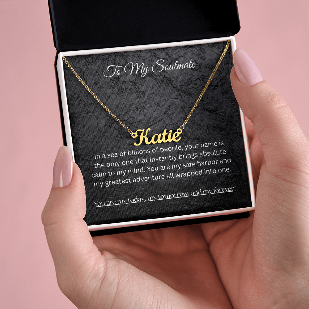 The "Eternal Soulmate" Personalized Name Necklace