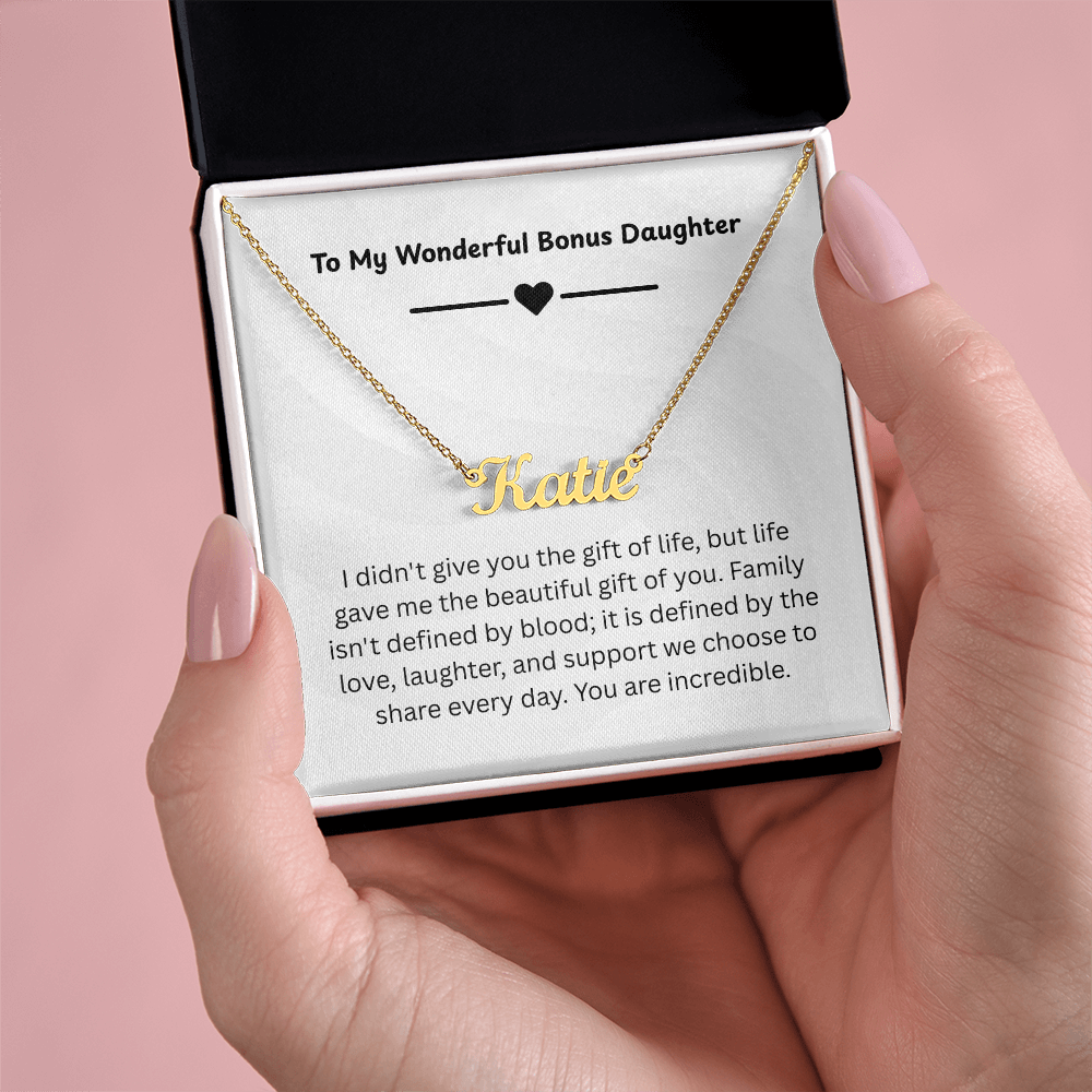 The "Chosen Bond" Bonus Daughter Custom Nameplate
