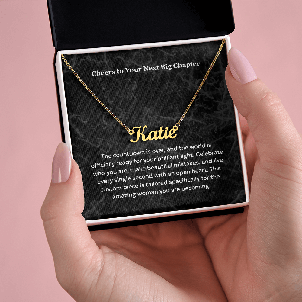 The "Sweet 16 Milestone" Custom Name Necklace