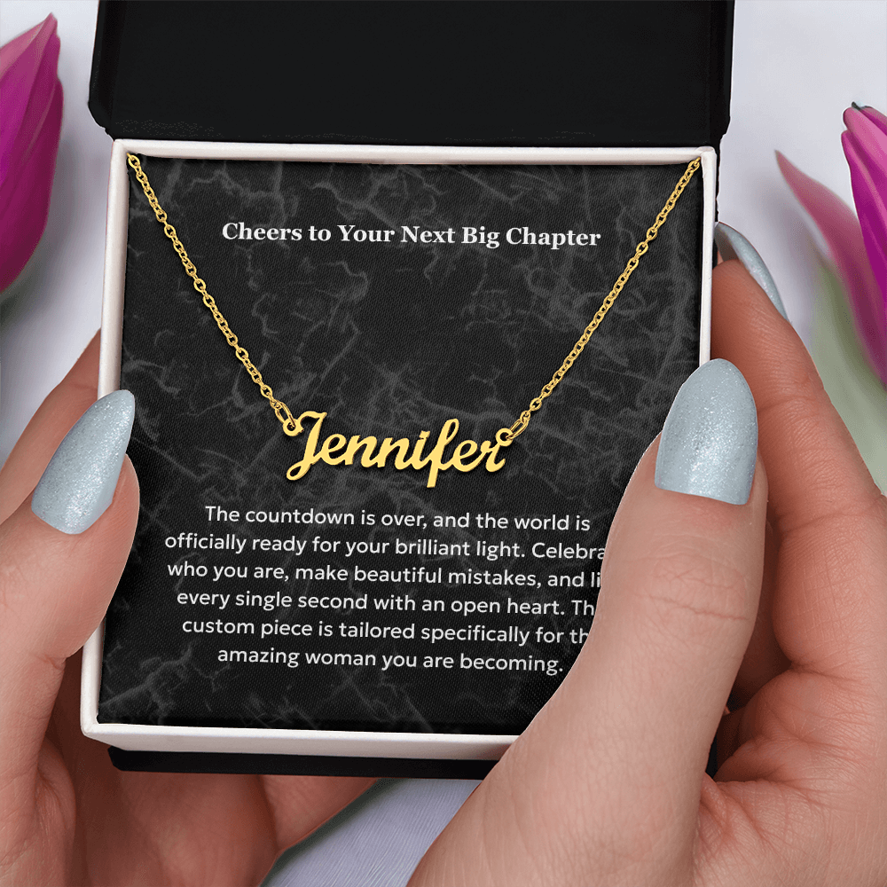 The "Sweet 16 Milestone" Custom Name Necklace