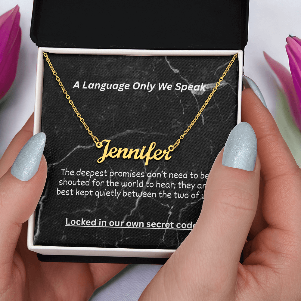 The "Hidden Meaning" Custom Initial Nameplate