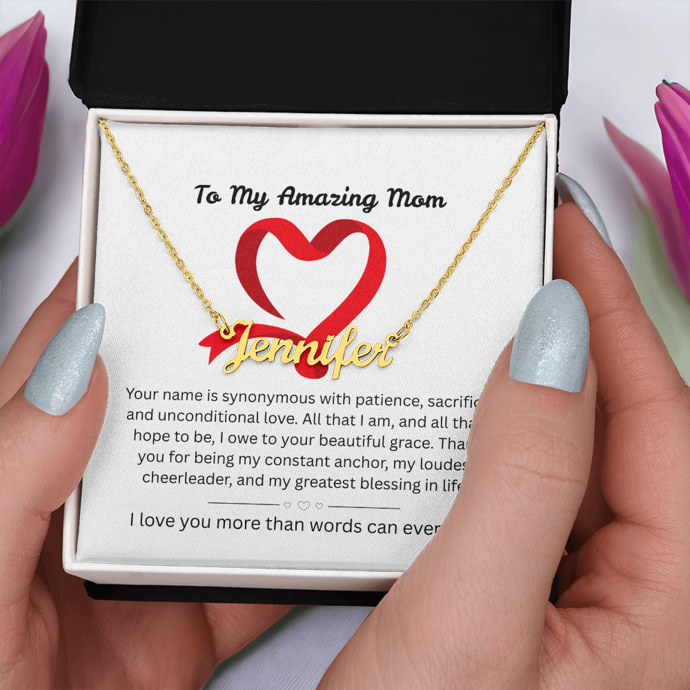 The "Ultimate Thank-You" Mother's Name Necklace
