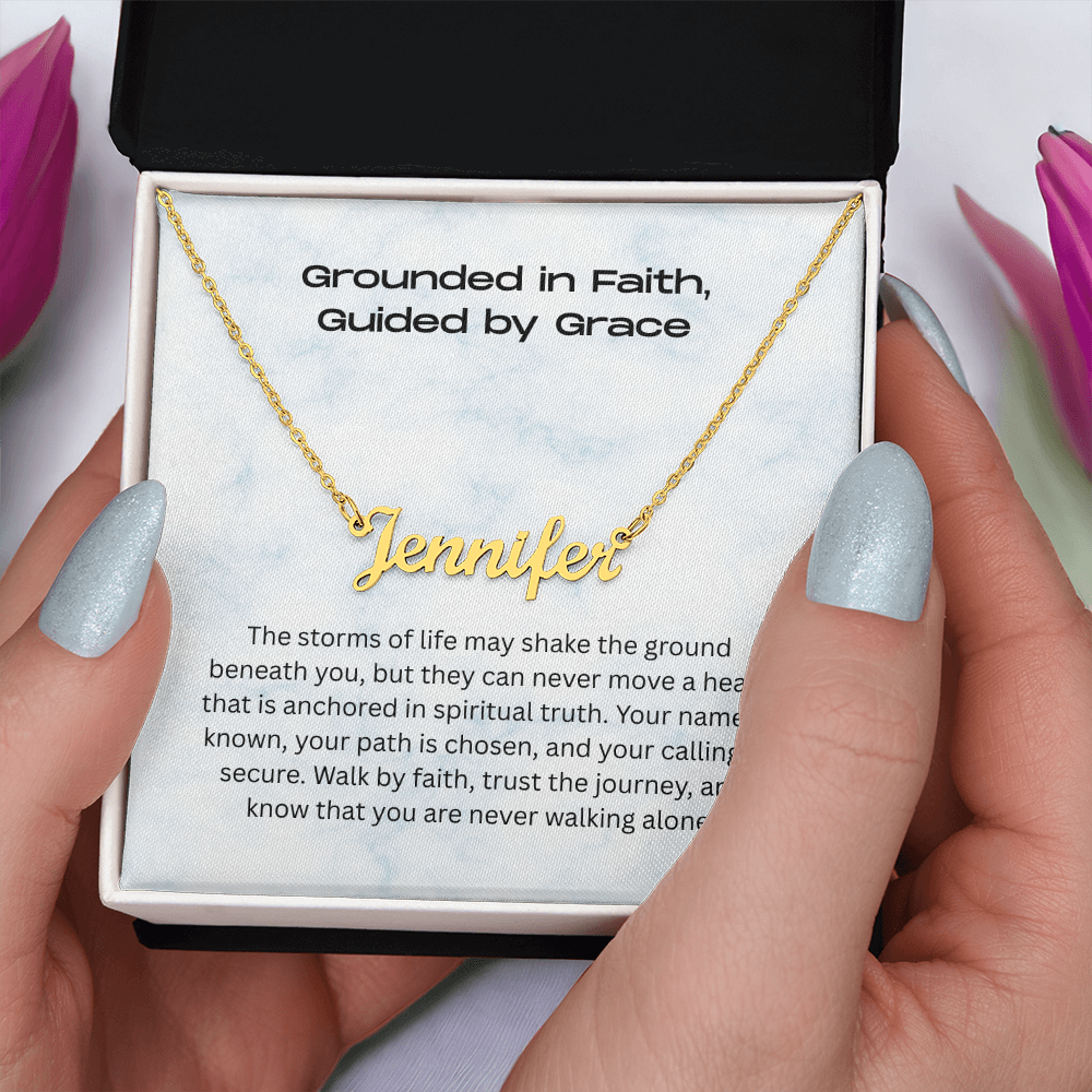 The "Walk by Faith" Personalized Identity Necklace