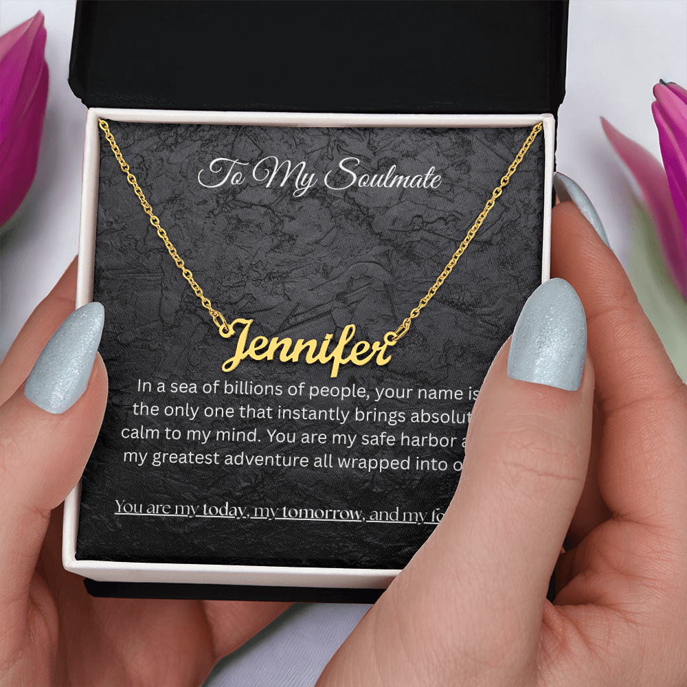 The "Eternal Soulmate" Personalized Name Necklace