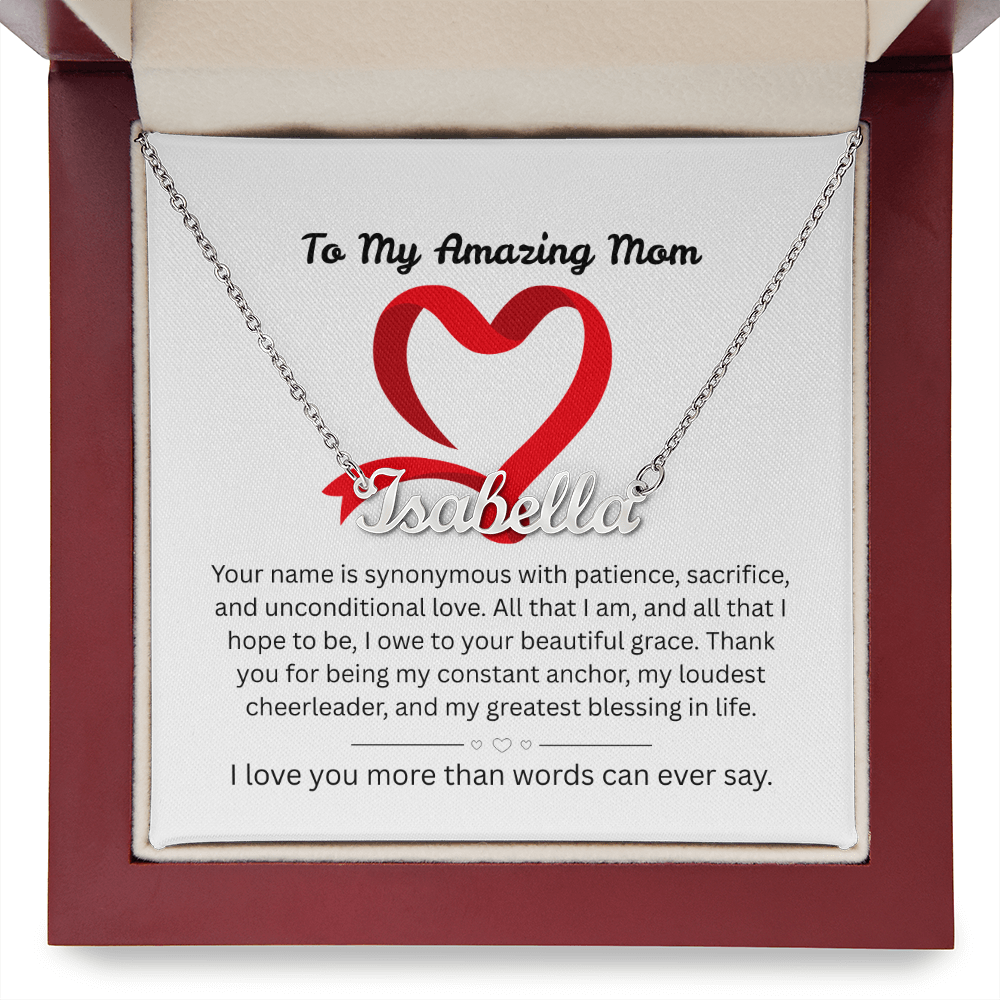 The "Ultimate Thank-You" Mother's Name Necklace