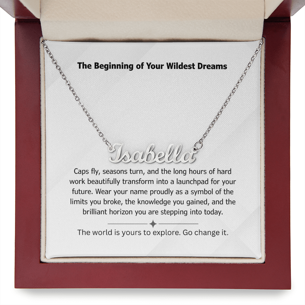 The "Graduation Launchpad" Personalized Nameplate