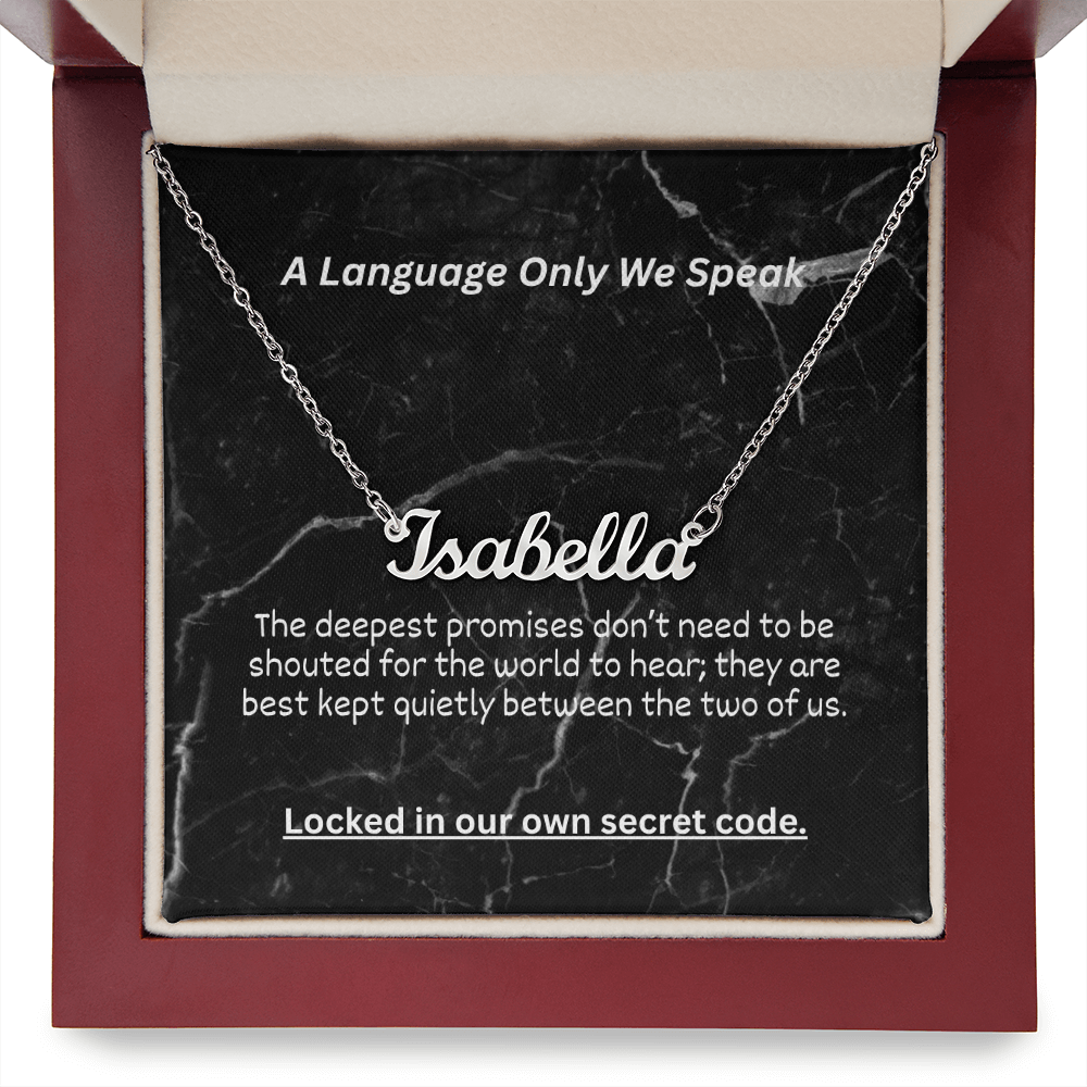 The "Hidden Meaning" Custom Initial Nameplate