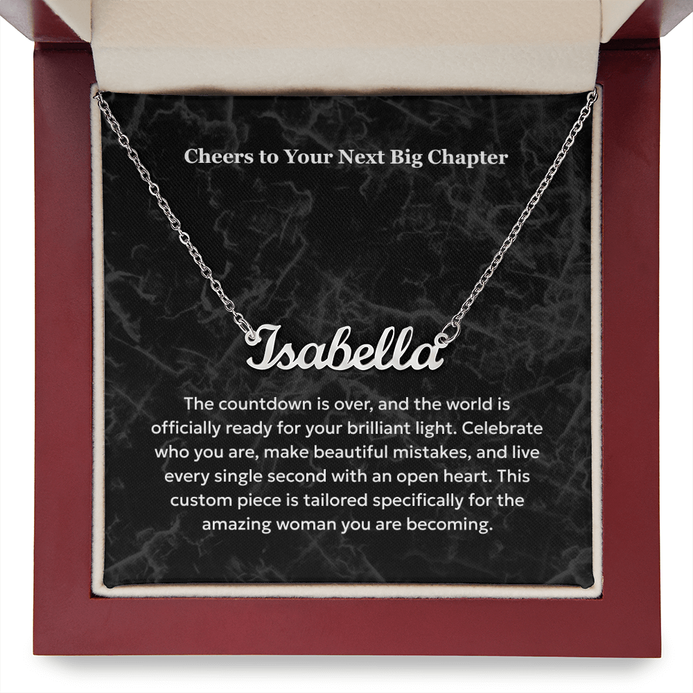 The "Sweet 16 Milestone" Custom Name Necklace