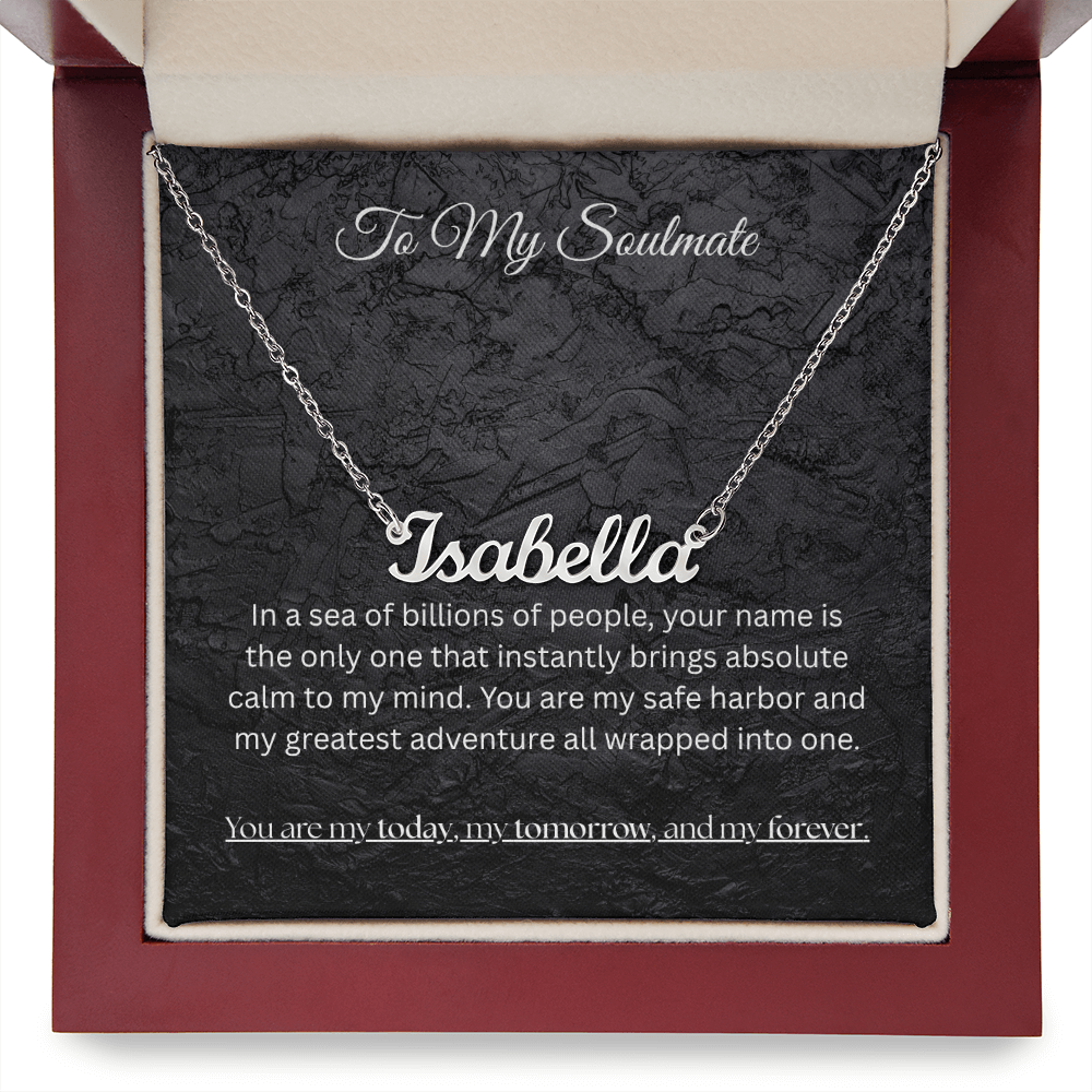 The "Eternal Soulmate" Personalized Name Necklace