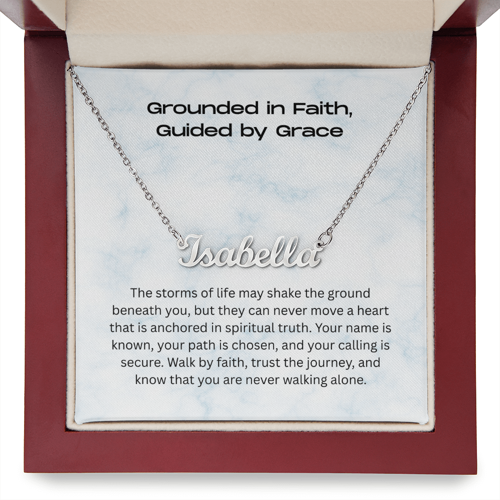 The "Walk by Faith" Personalized Identity Necklace
