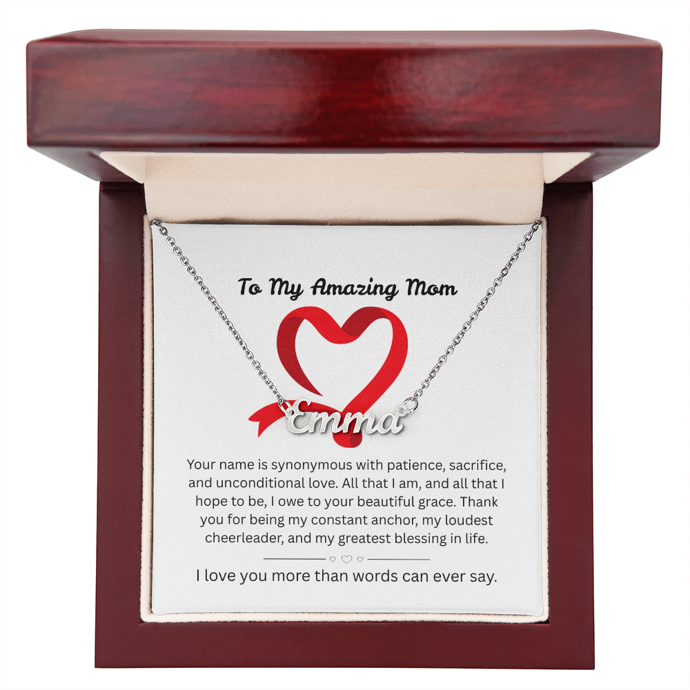 The "Ultimate Thank-You" Mother's Name Necklace